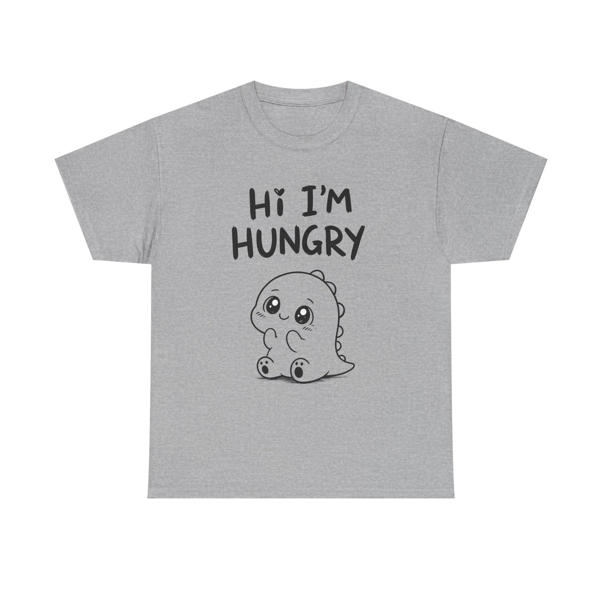 Cotton T-shirt Unisex - Hi I'm hungry
