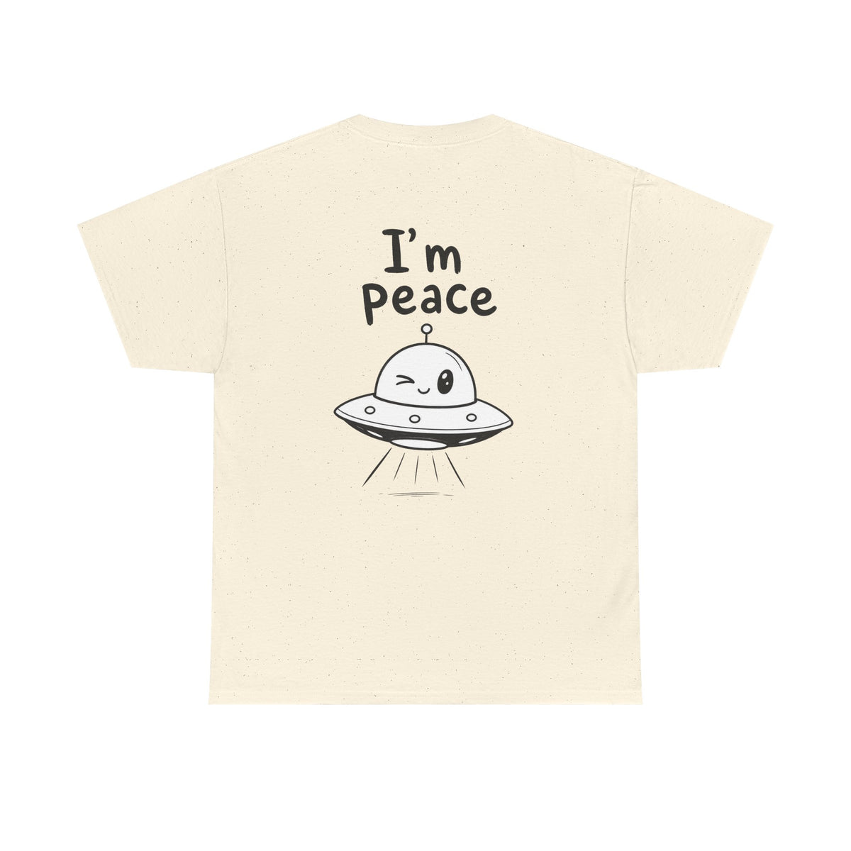 Cotton T-Shirt Unisex - I'm peace (back print)