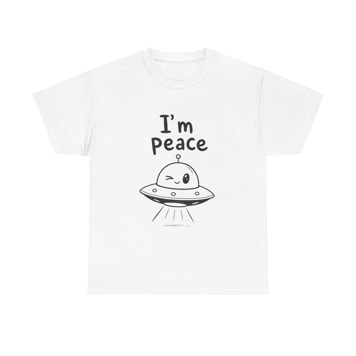 Cotton T-shirt Unisex - I'm peace