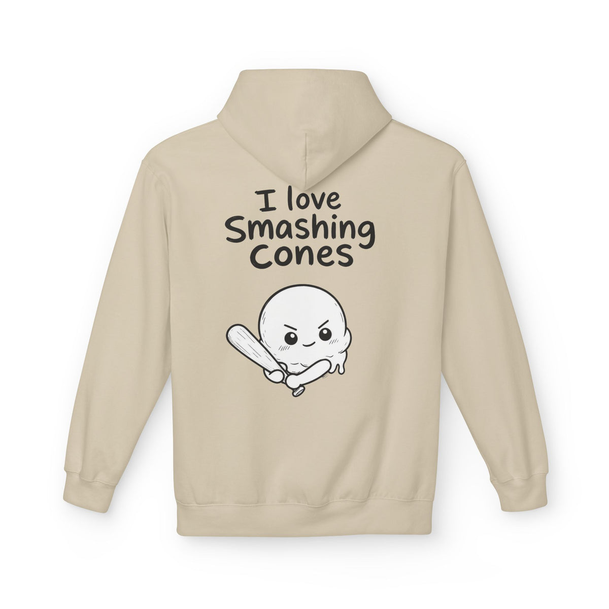 Softstyle Fleece Hoodie Unisex - I love smashing cones