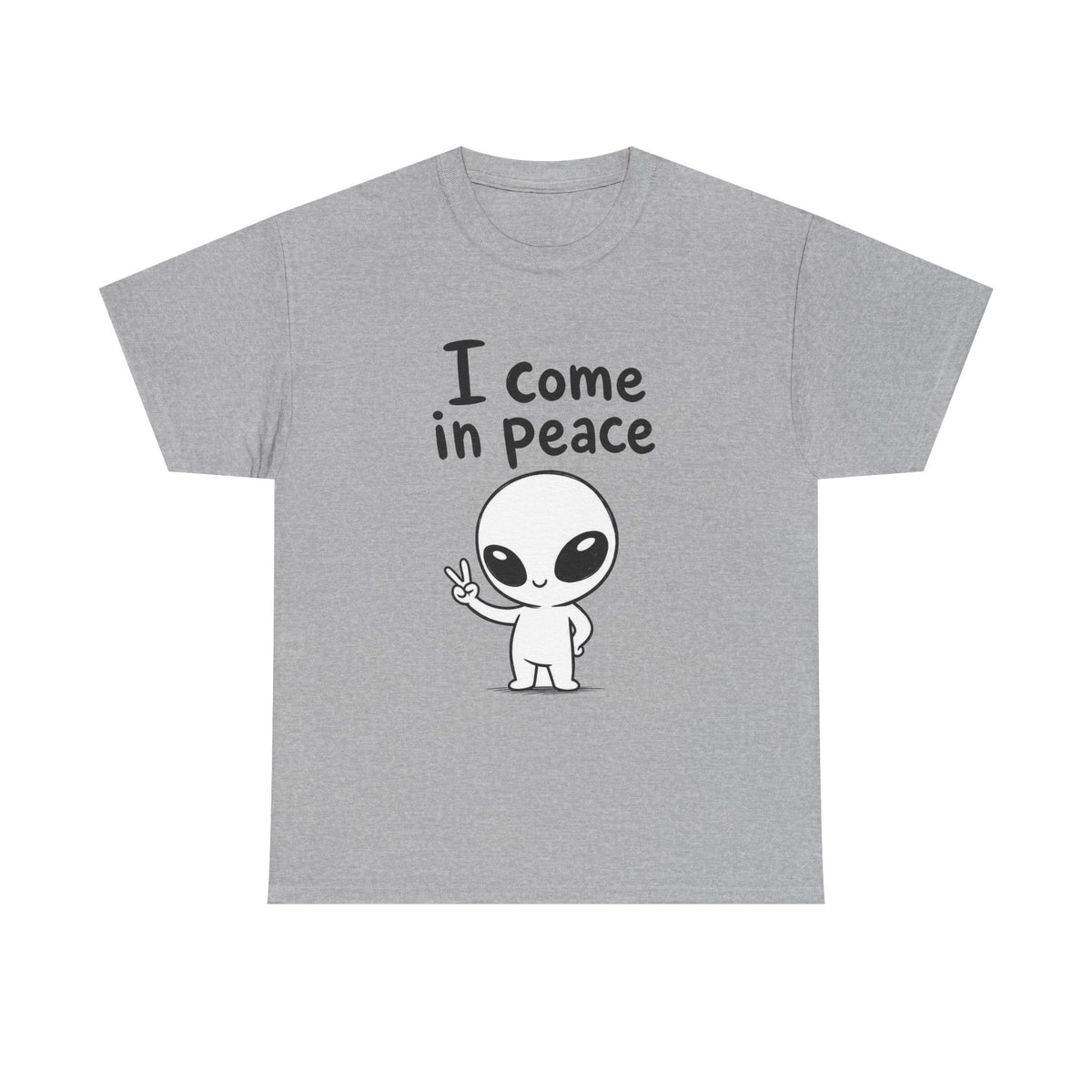 Baumwolle T-Shirt Unisex  - I come in peace