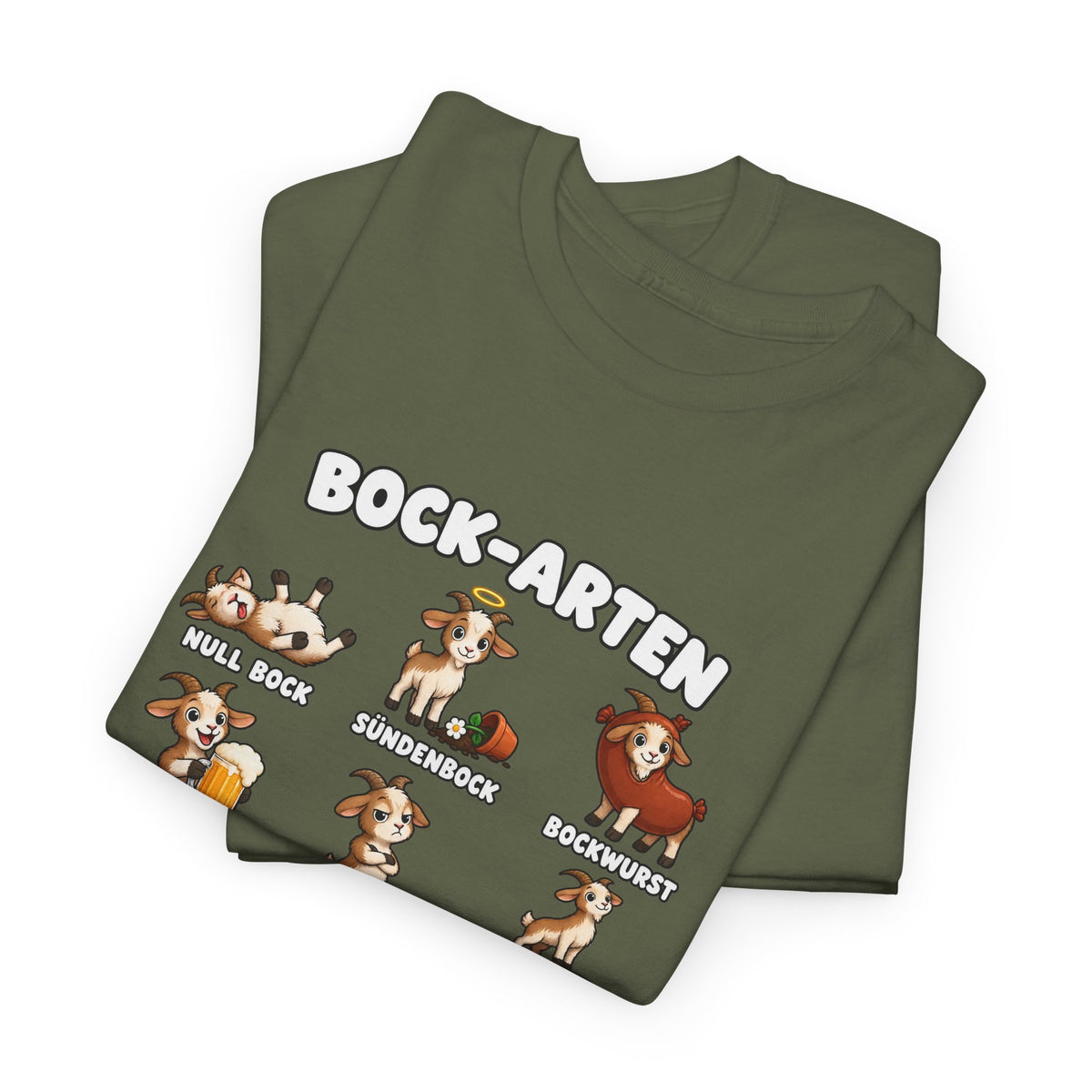 Baumwolle T-Shirt Unisex - Bock-Arten
