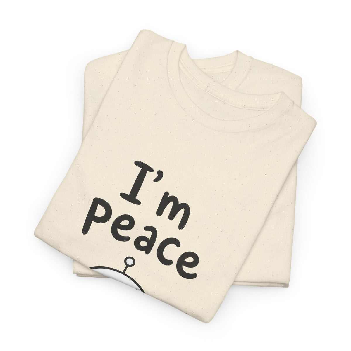 Cotton T-shirt Unisex - I'm peace