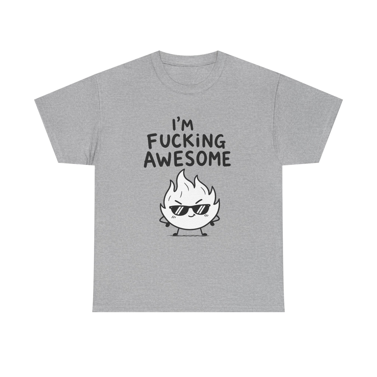 Baumwolle T-Shirt Unisex  - I'm fucking awesome