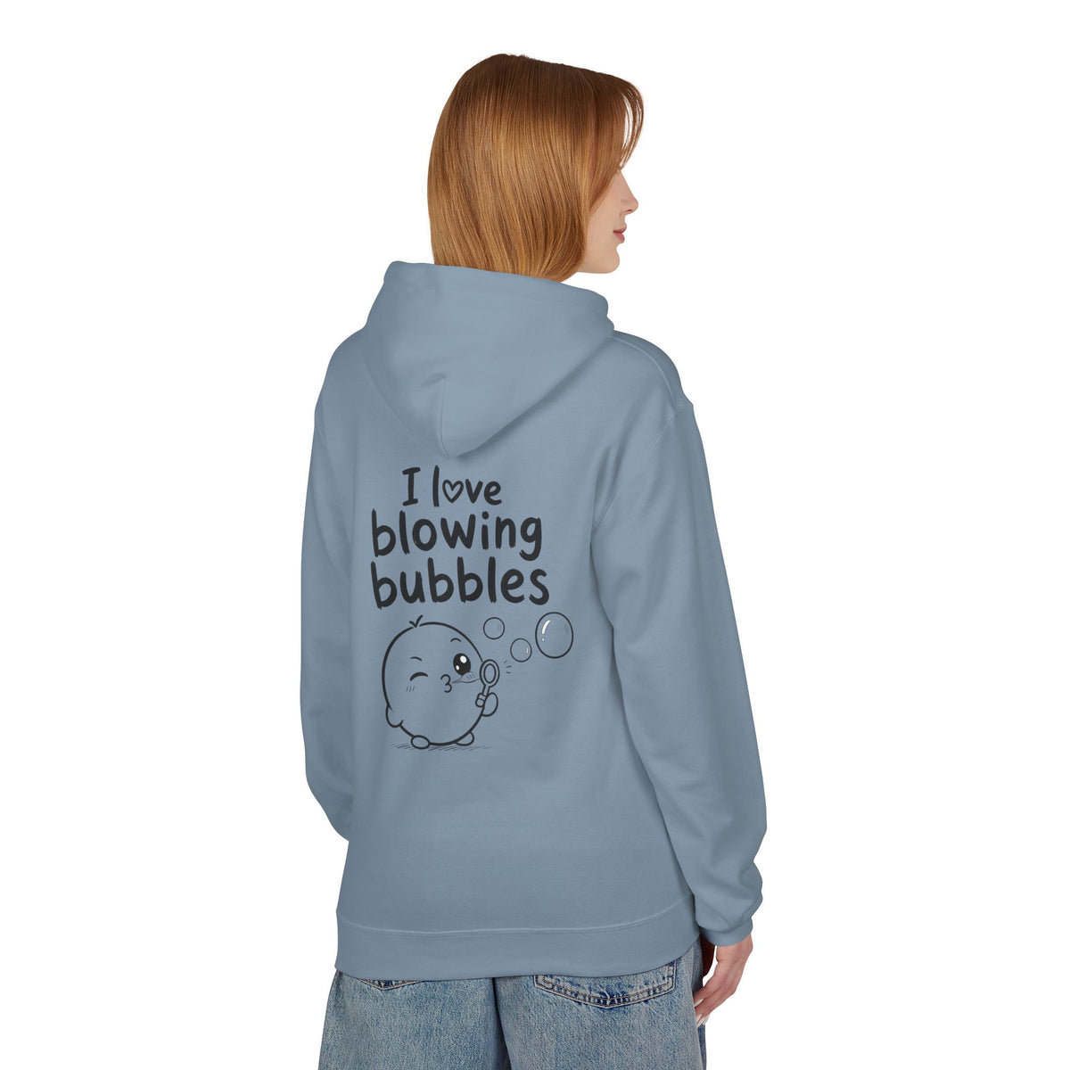 Softstyle Fleece Hoodie Unisex - I love blowing bubbles