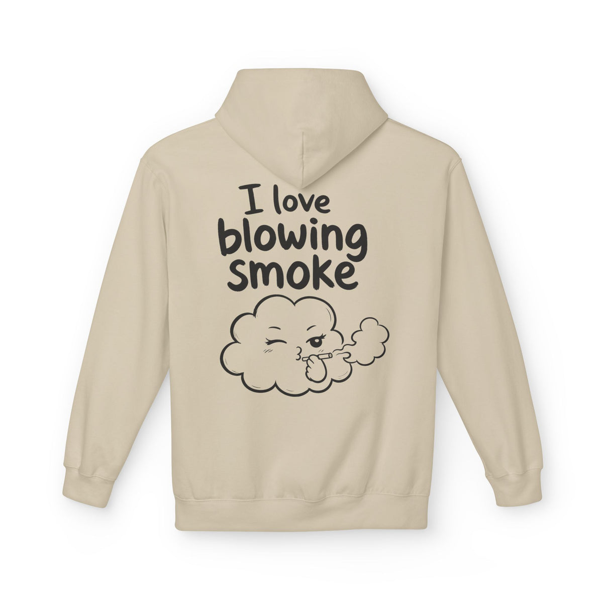 Softstyle Fleece Hoodie Unisex - I love blowing smoke