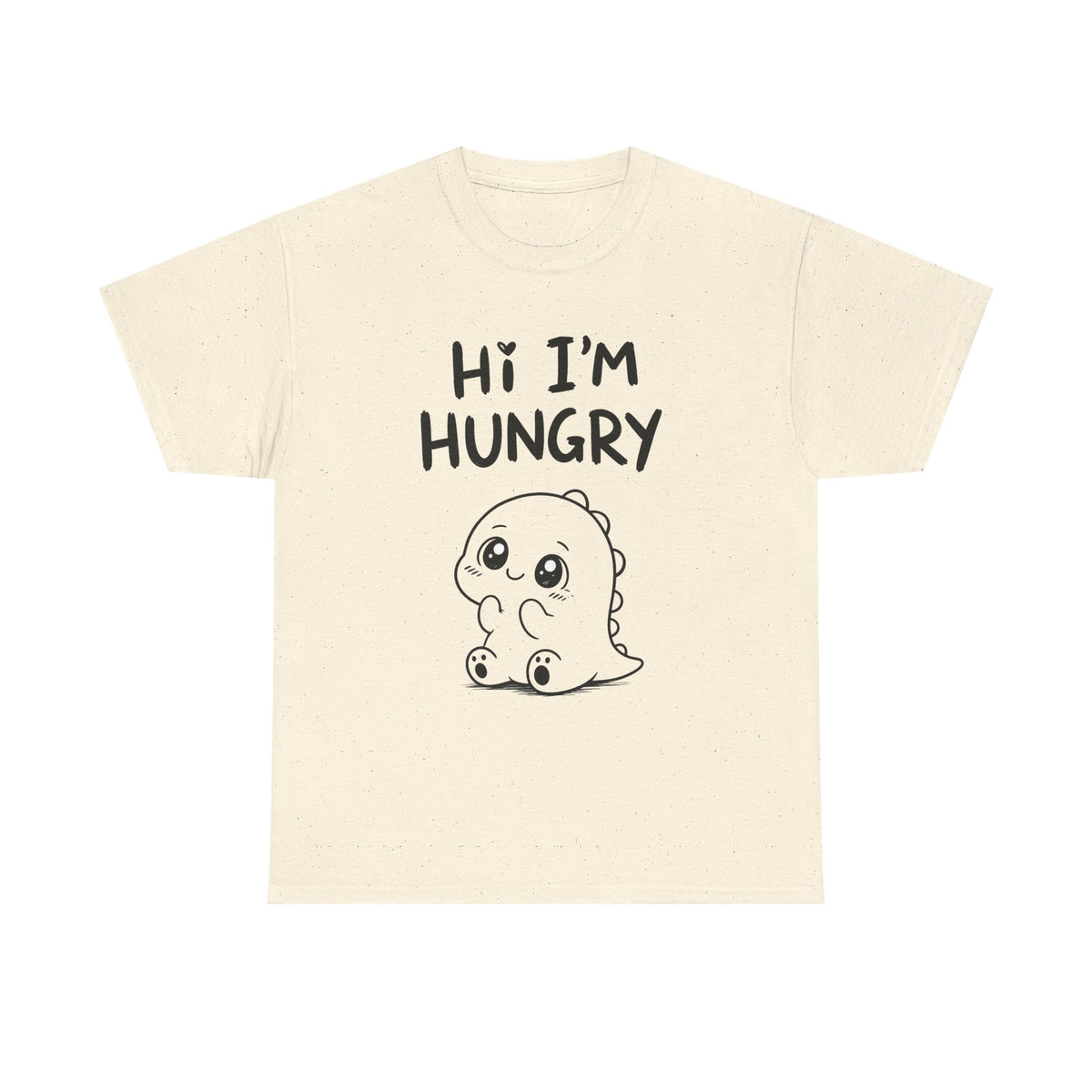 Cotton T-shirt Unisex - Hi I'm hungry
