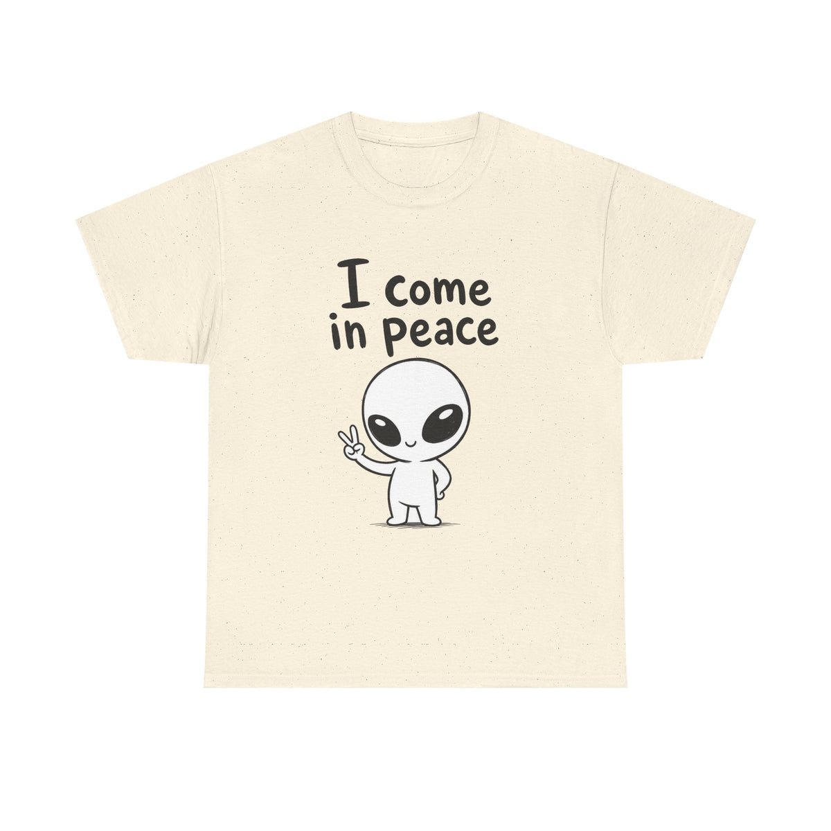 Baumwolle T-Shirt Unisex  - I come in peace