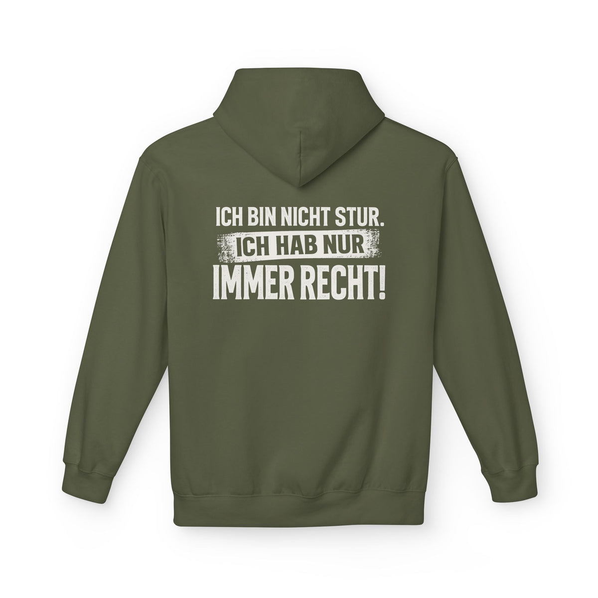 Softstyle Fleece Hoodie Unisex - Ich bin nicht stur
