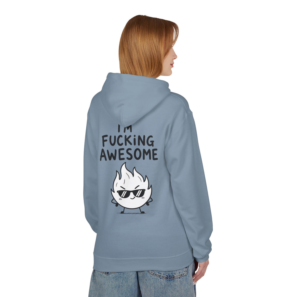 Softstyle Fleece Hoodie Unisex - I'm f*cking awesome