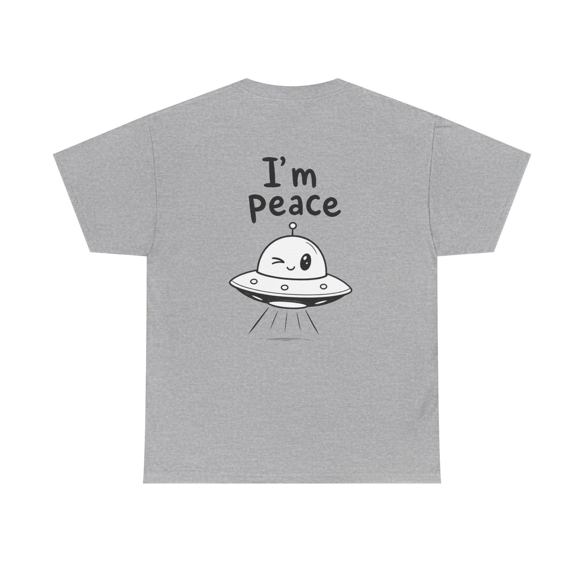 Cotton T-Shirt Unisex - I'm peace (back print)