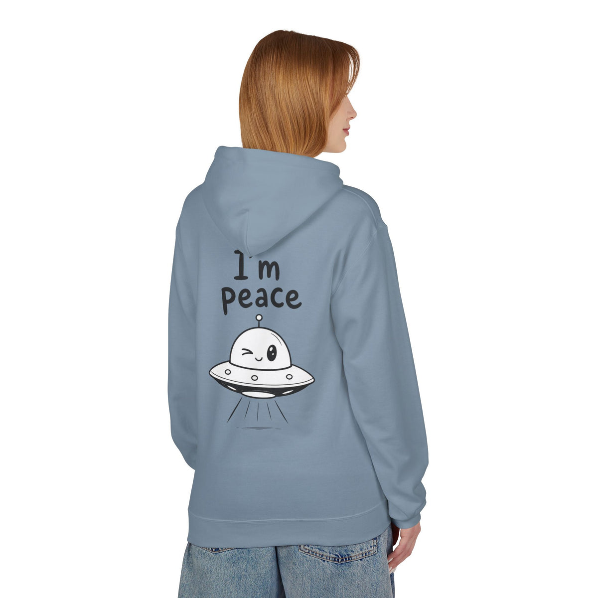 Softstyle Fleece Hoodie Unisex - I'm peace