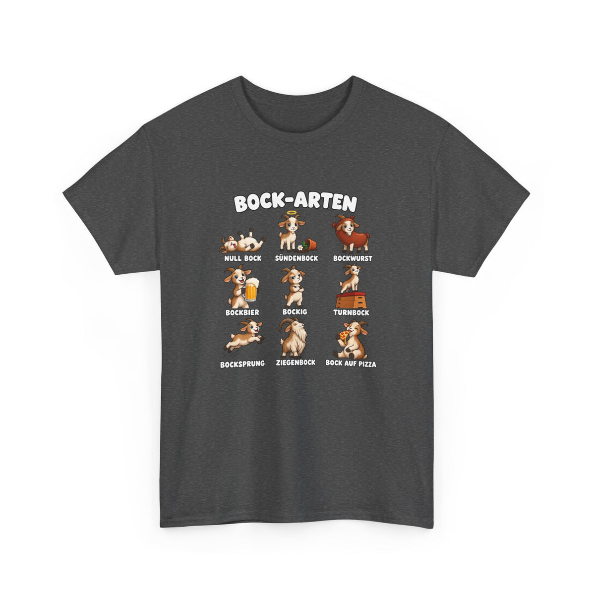 Baumwolle T-Shirt Unisex - Bock-Arten
