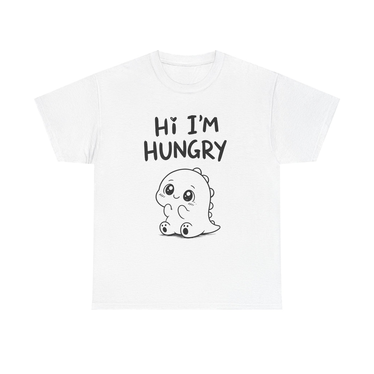 Cotton T-shirt Unisex - Hi I'm hungry