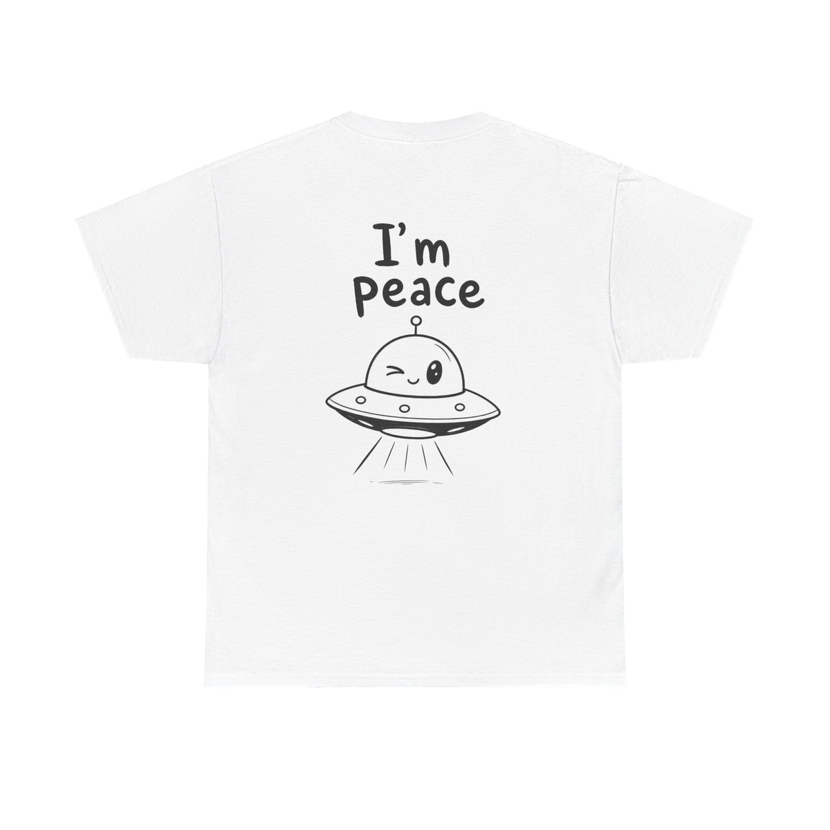 Cotton T-Shirt Unisex - I'm peace (back print)