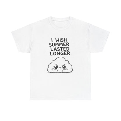 I wish summer lasted longer – White
