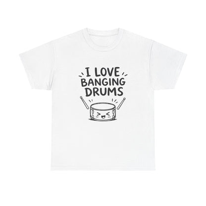 I love banging drums – White