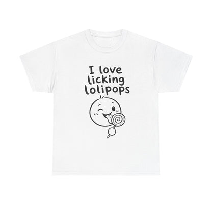 I love licking lolipops – White