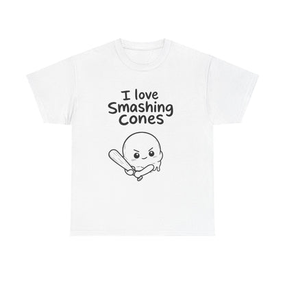 I love smashing cones – White